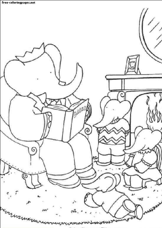 Coloriage - Babar
