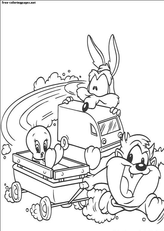 „Baby Looney Tunes“ spalvinimo puslapis