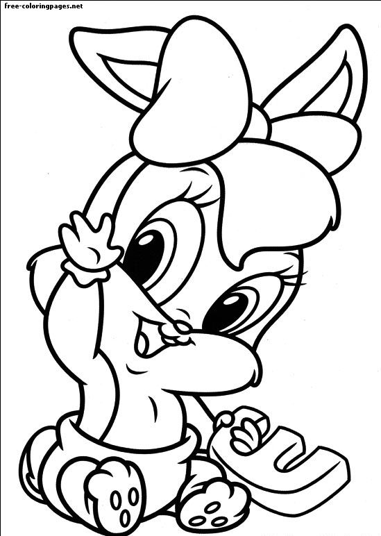 หน้าระบายสีเด็ก Looney Tunes