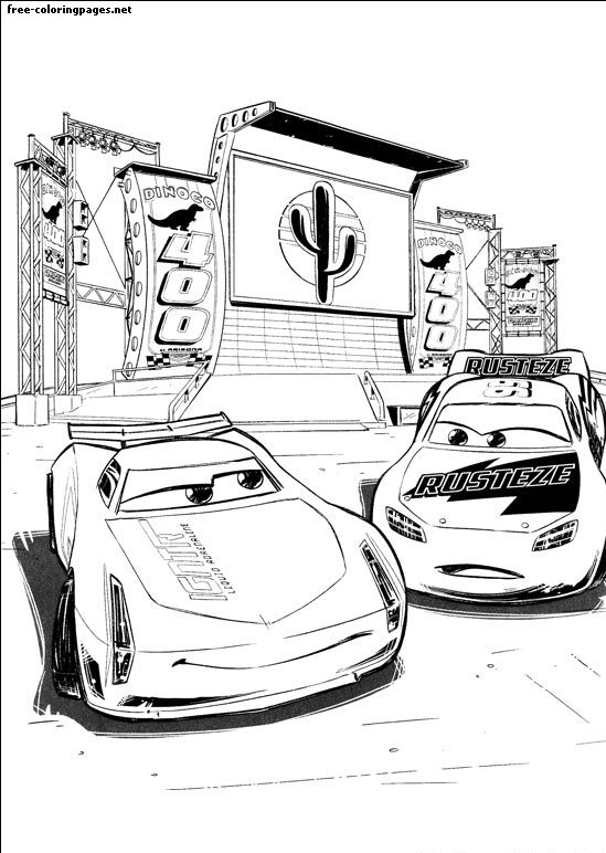 Dibujos para colorear Cars 3