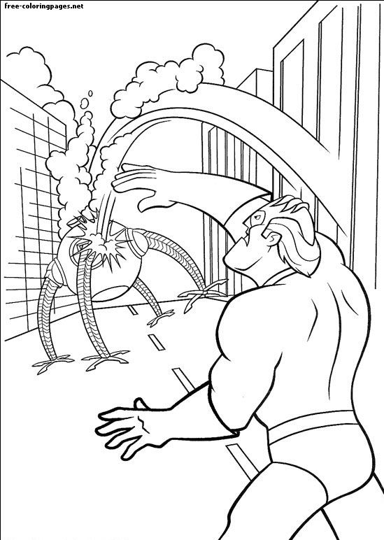 The Incredibles coloring picture