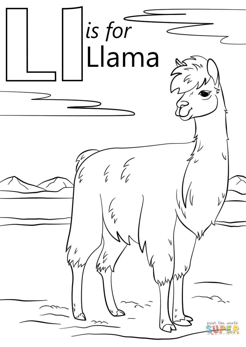 Llama의 문자 L