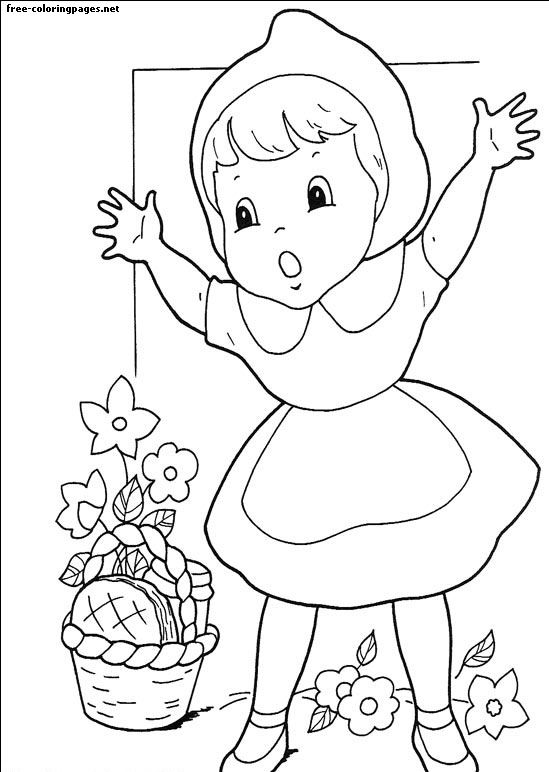 Little Red Riding Hood coloring page