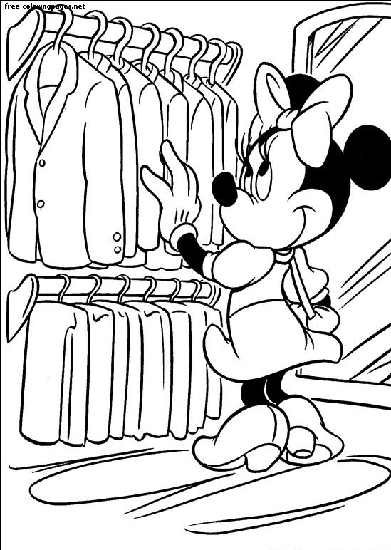 Minnie Mouse värvimisleht