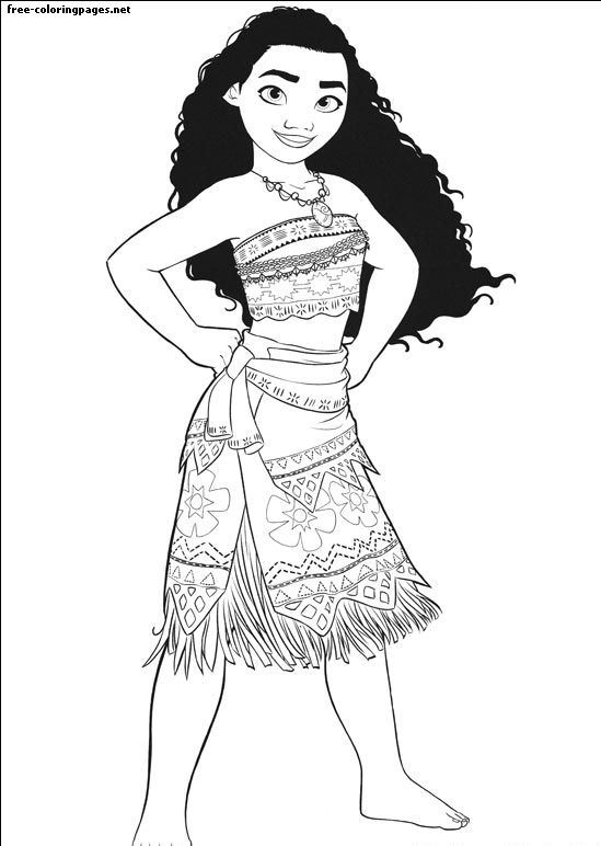 Coloriage - Moana