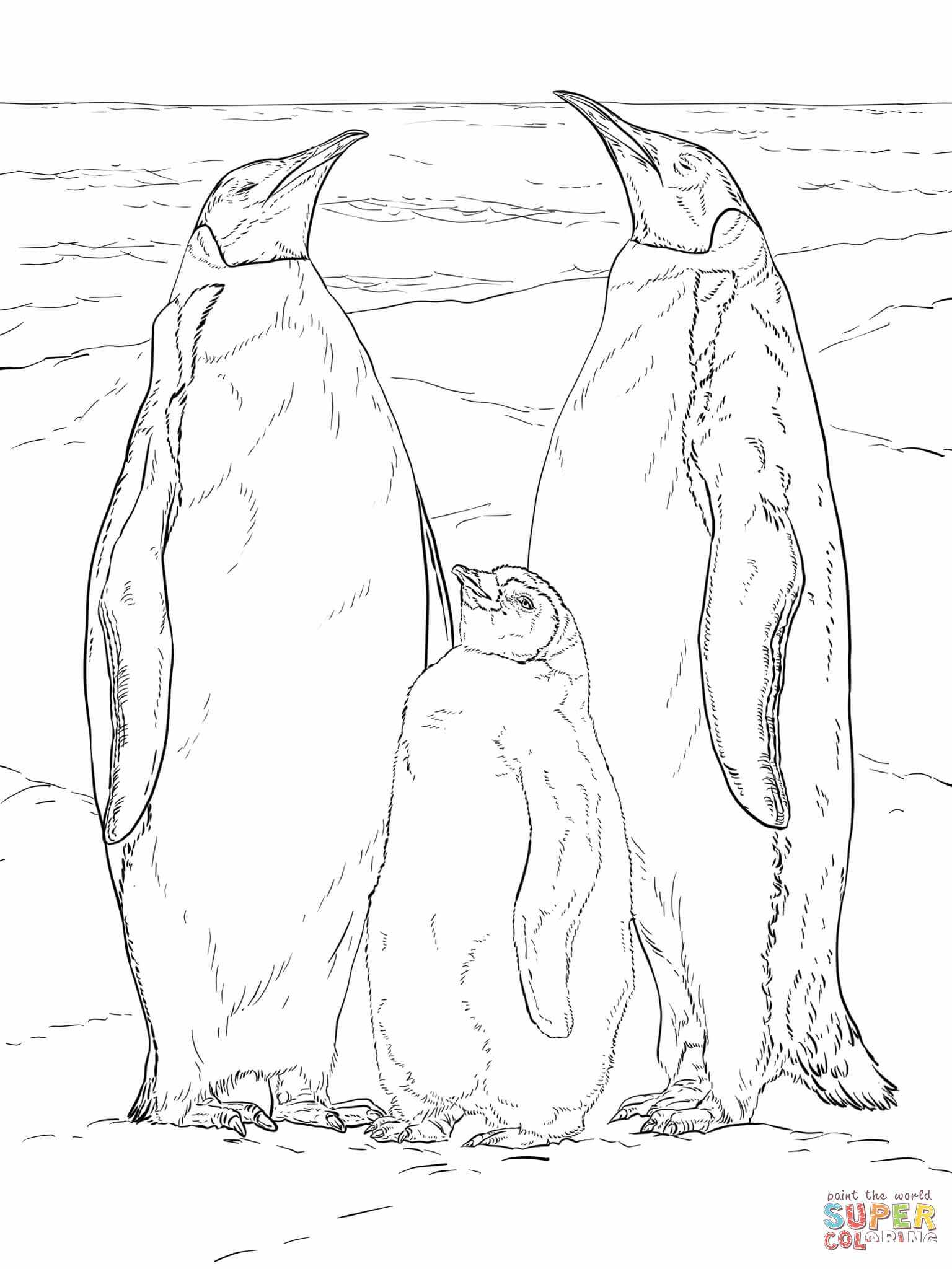 Rodzina pingwinów cesarskich