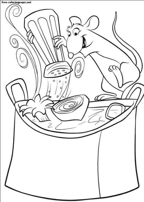 Dibujo de Ratatouille para colorear
