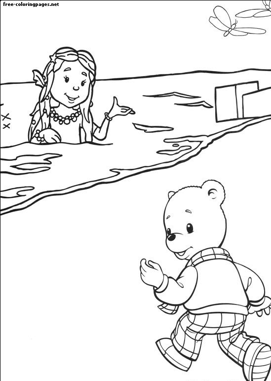 Розмальовка Ведмідь Руперт