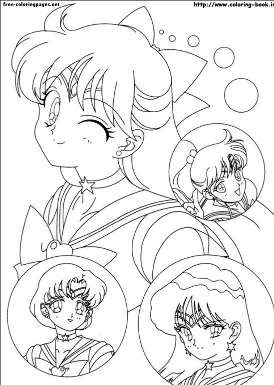 Omaľovánka Sailor Moon