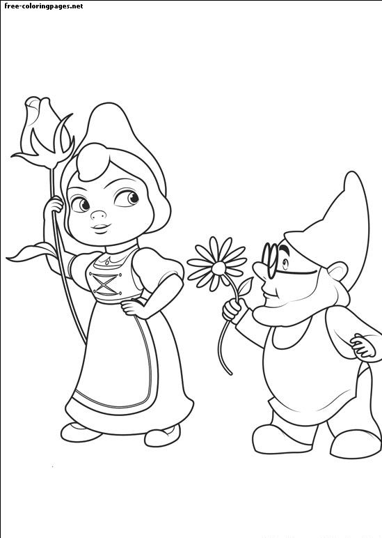 Coloriage - Gnomes de Sherlock