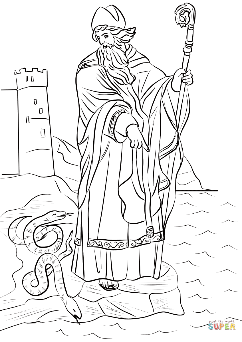 Svätý Patrik vyháňa hady z Írska