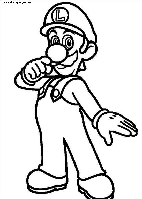 Dibujo de Super Mario Bros. para colorear