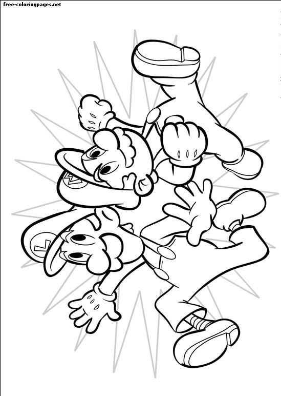 Dibujo de Super Mario Bros. para colorear