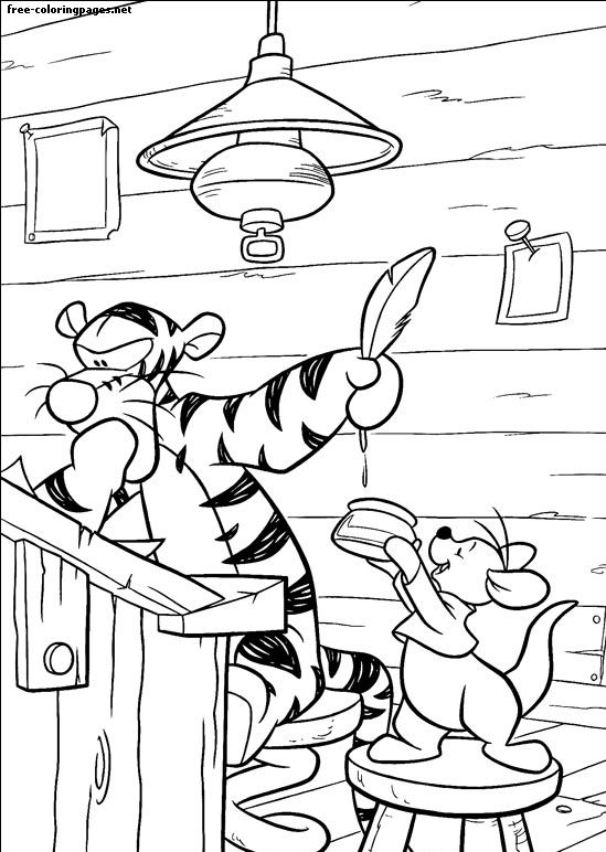 Winnie the Pooh coloring picture